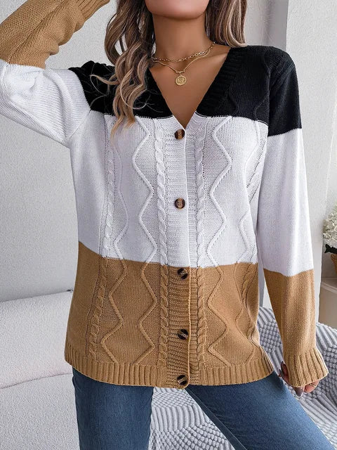 Hermione | Stylish cardigan with long sleeves and V-neck