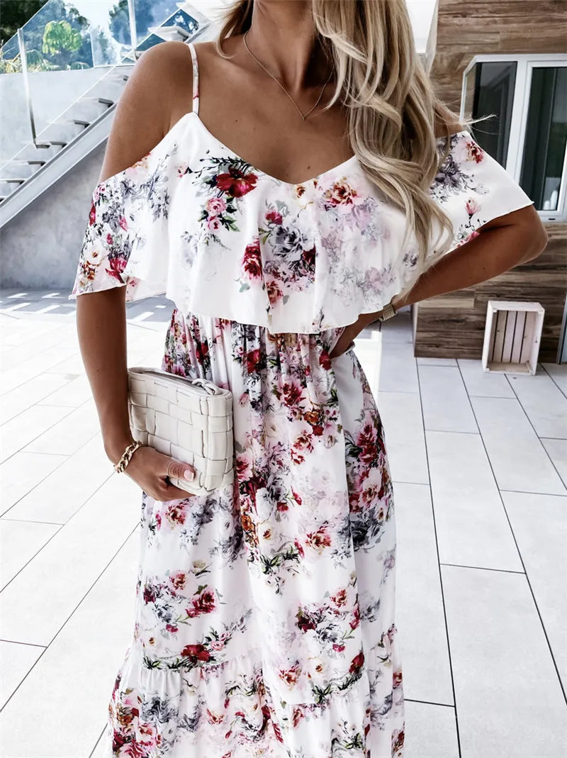 Patricia® | Maxi Dress Floral Off-Shoulder
