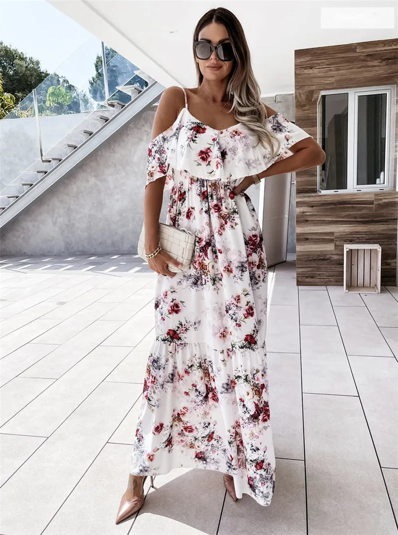 Patricia® | Maxi Dress Floral Off-Shoulder
