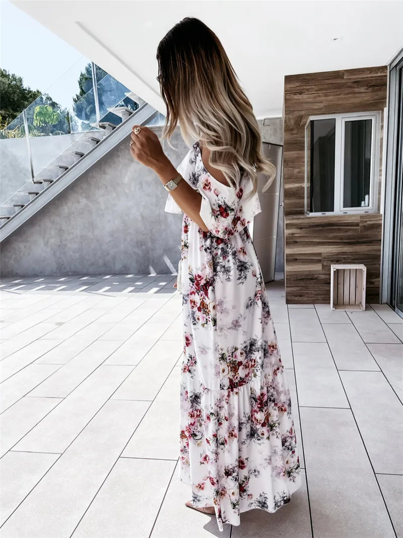 Patricia® | Maxi Dress Floral Off-Shoulder