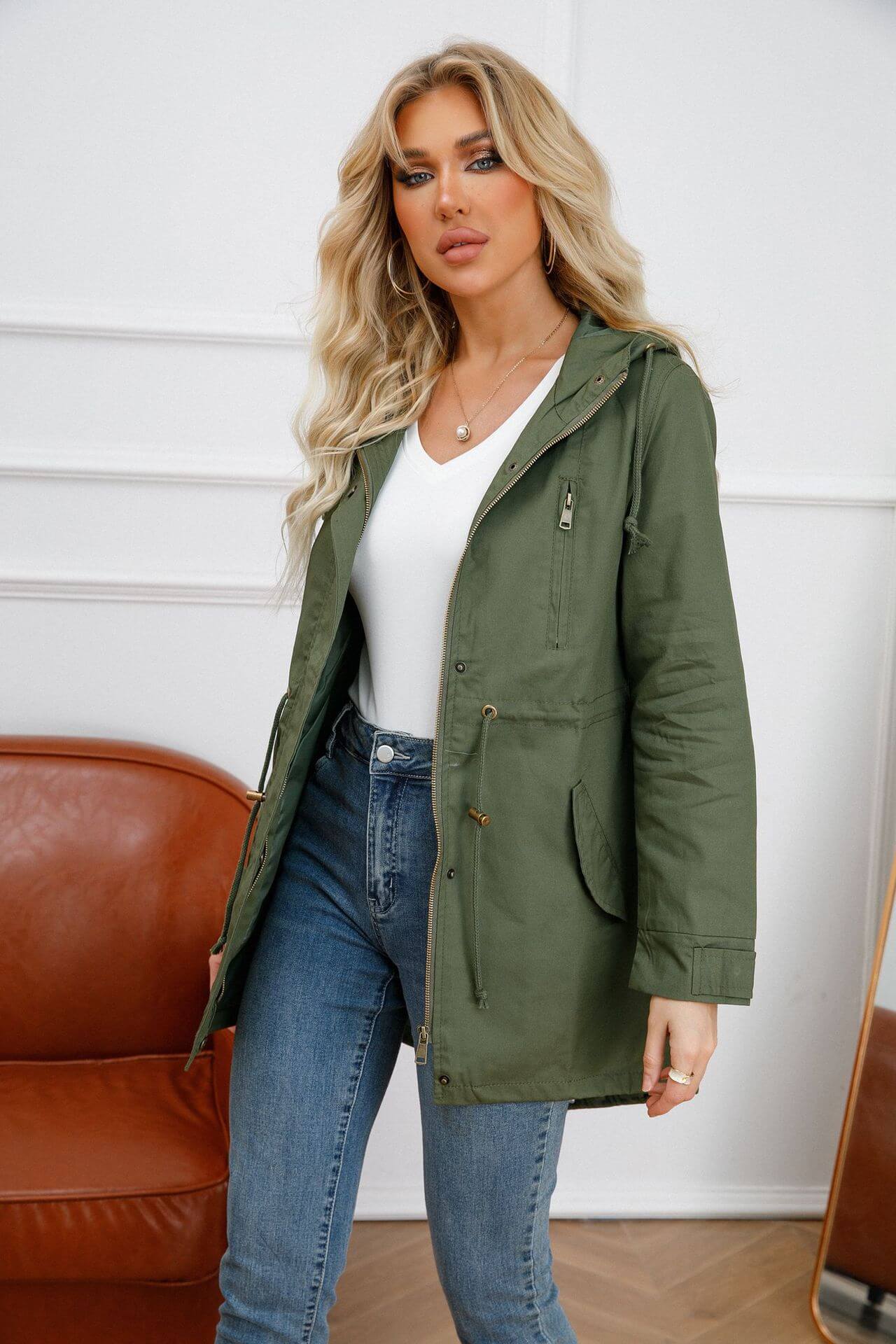 Alba | Parka waist hooded jacket