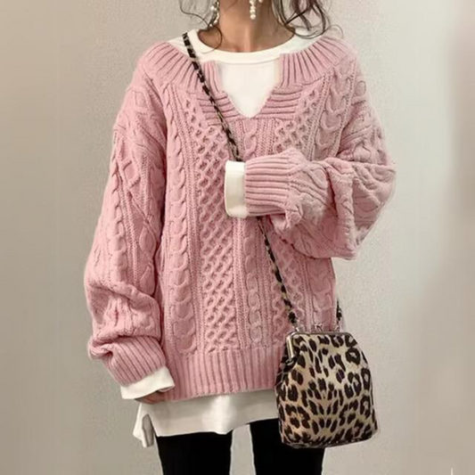 Aleida | Warm semi-open jersey