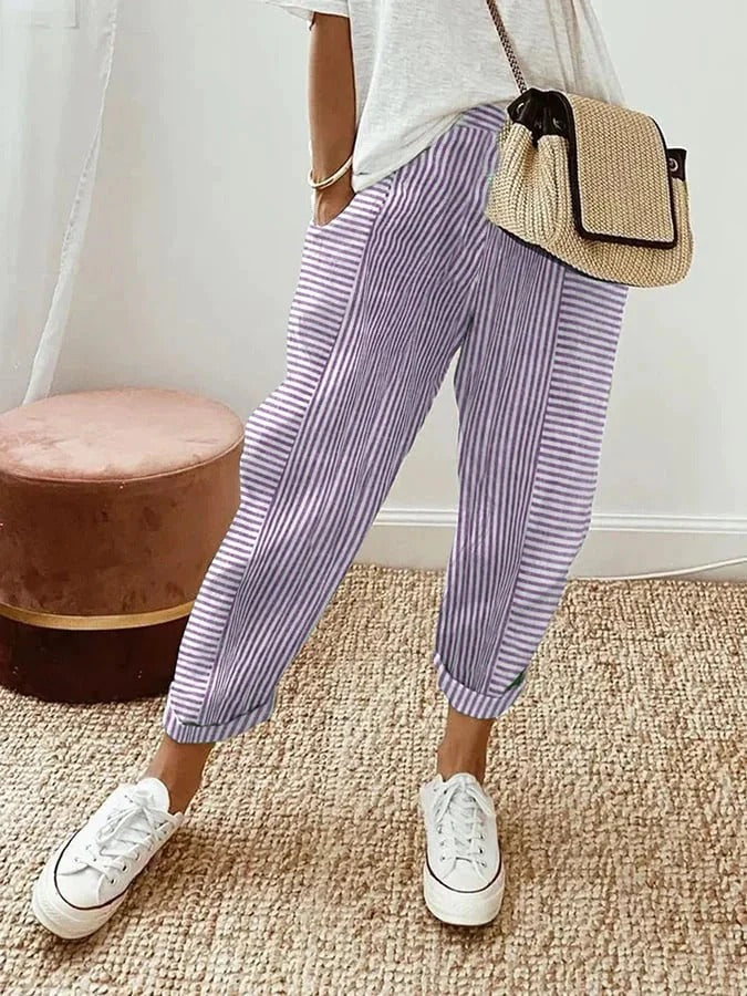 Antonella® | Striped women's trousers