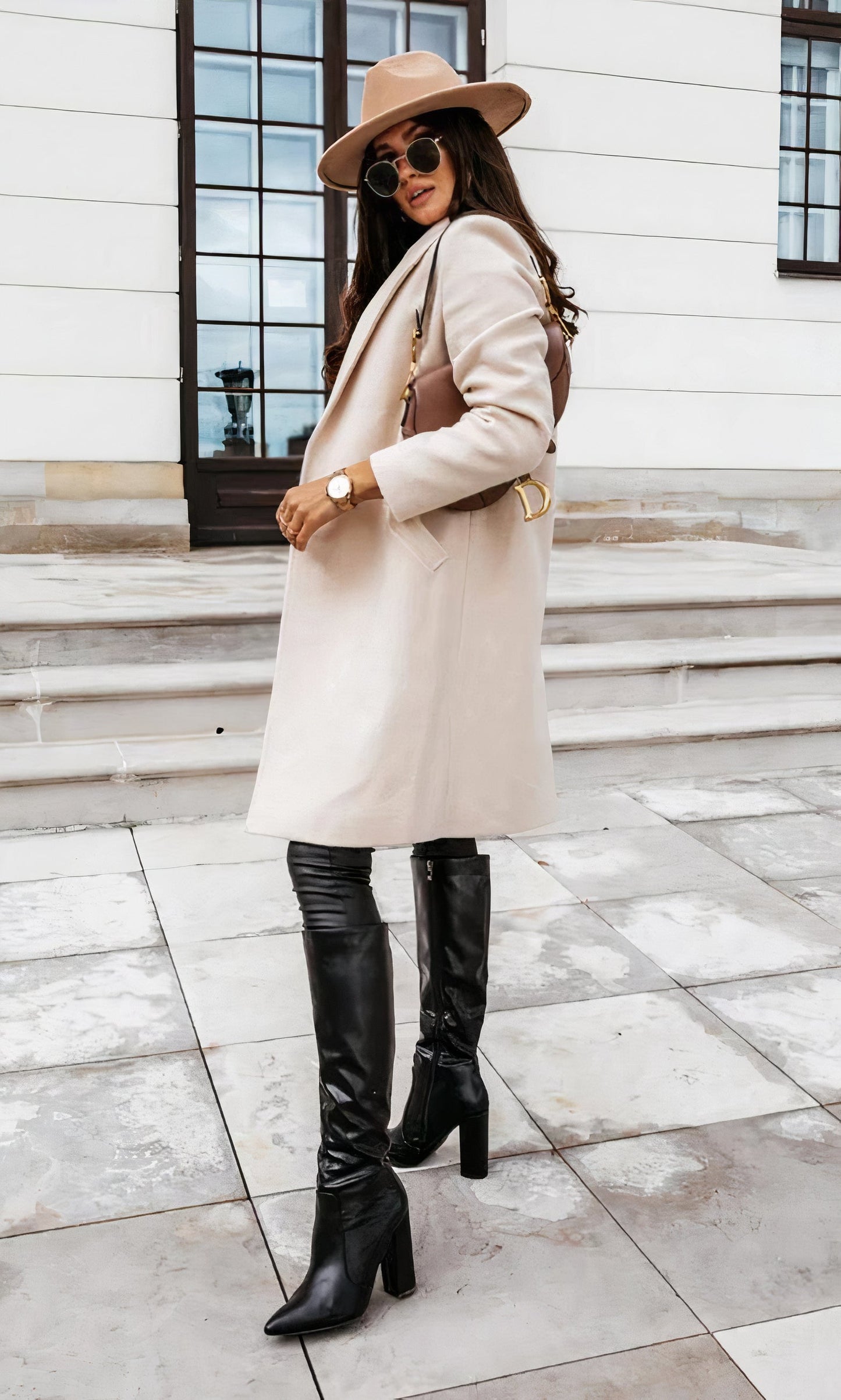 Astrid® | Elegant long coat for women