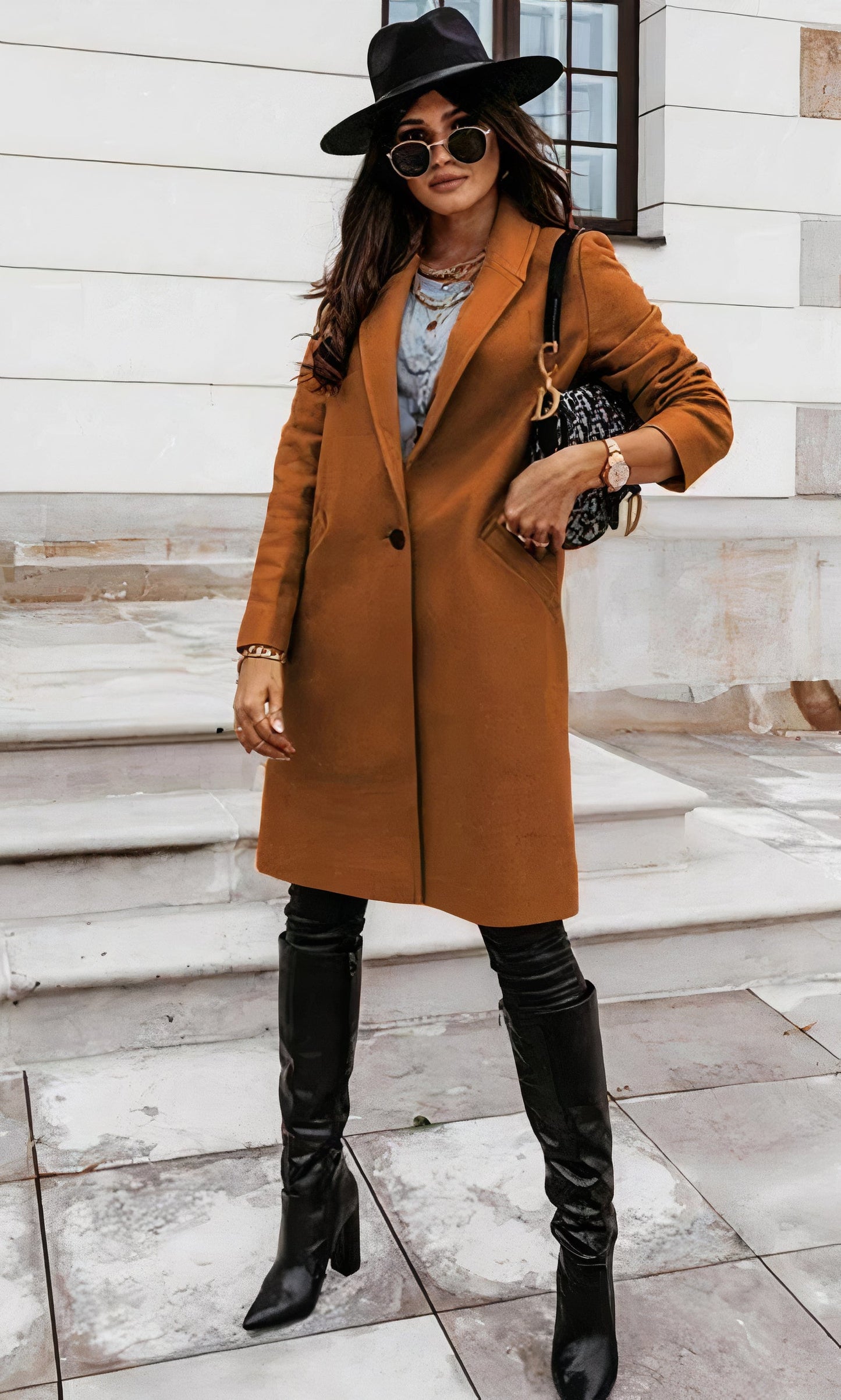 Astrid | Elegant long coat for women