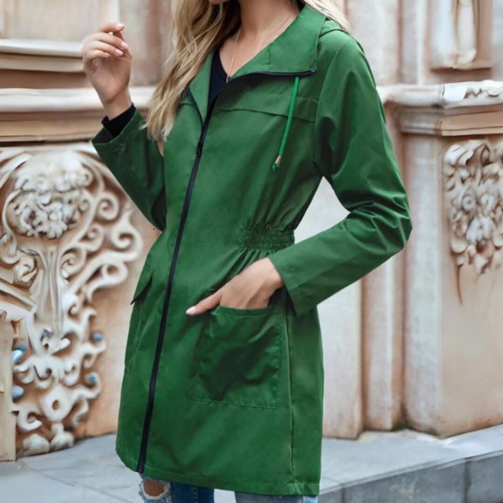 Agneta | Elegant windbreaker trench coat for women