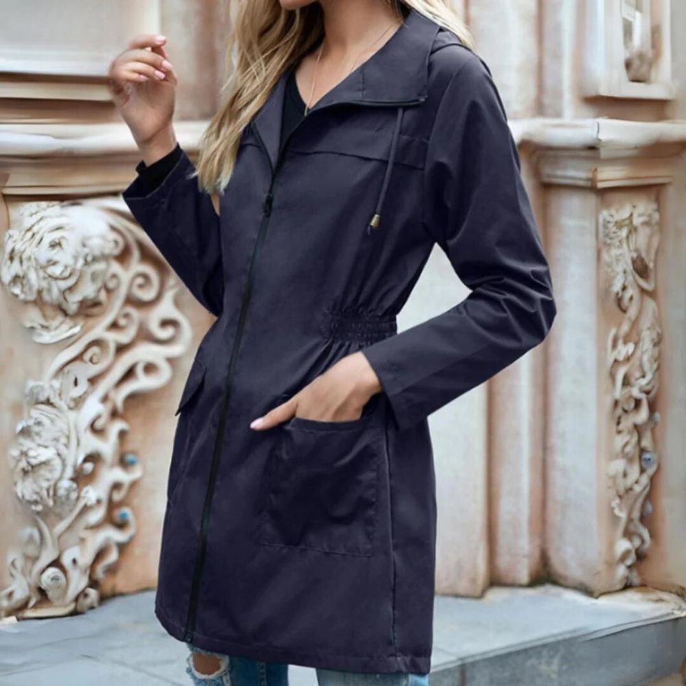 Agneta | Elegant windbreaker trench coat for women