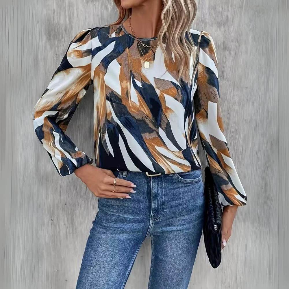 Damiana | Casual blouse with long lantern sleeves