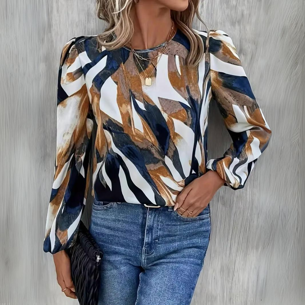 Damiana | Casual blouse with long lantern sleeves