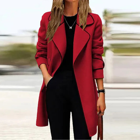 Dunja® | Elegant long women's coat
