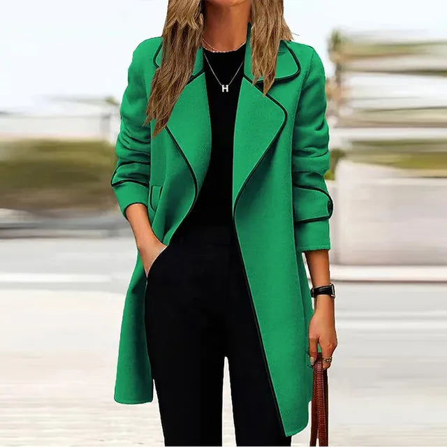 Dunja® | Elegant long women's coat