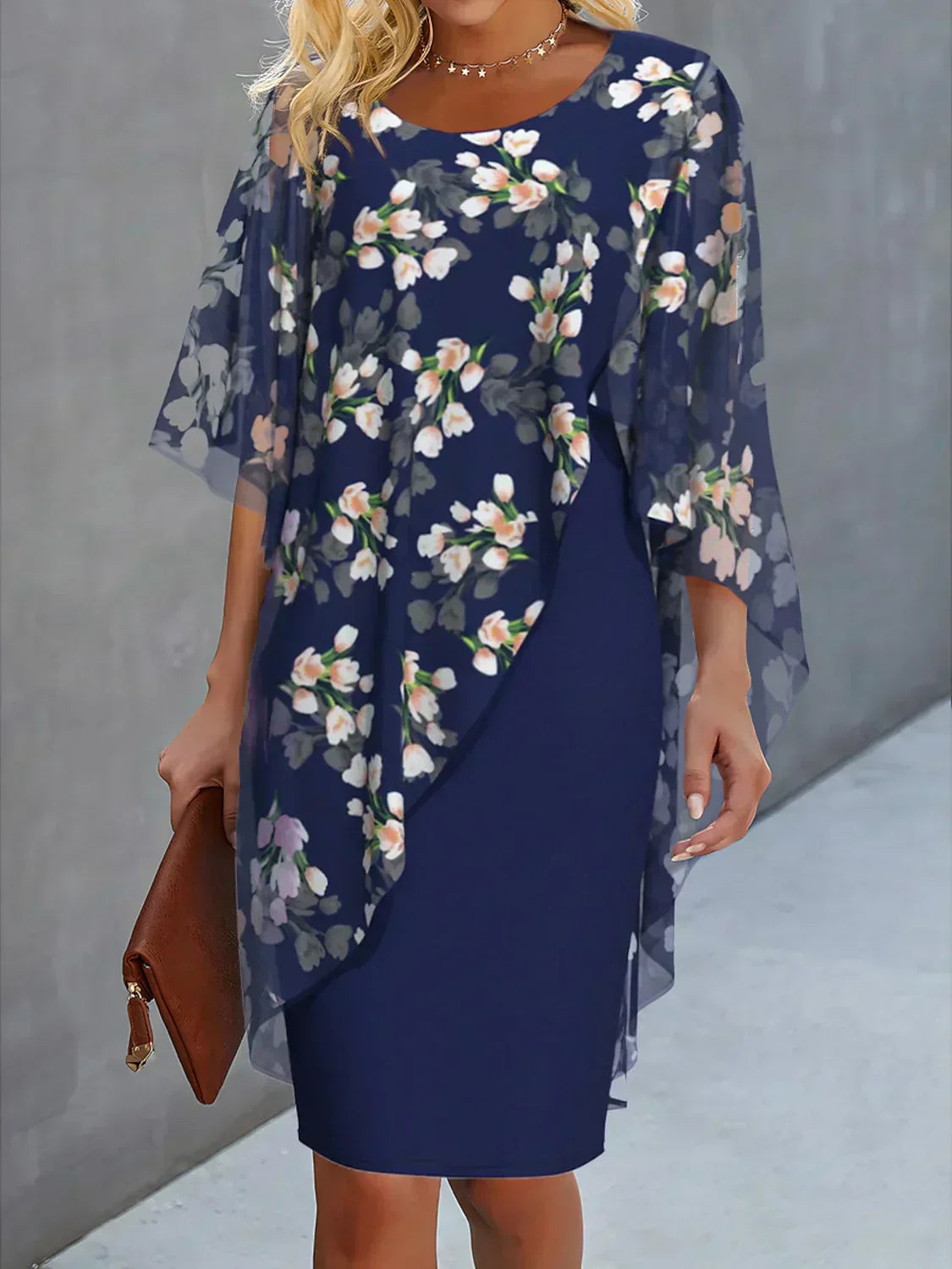 Susana® | Floral Chiffon Ladies' Dress