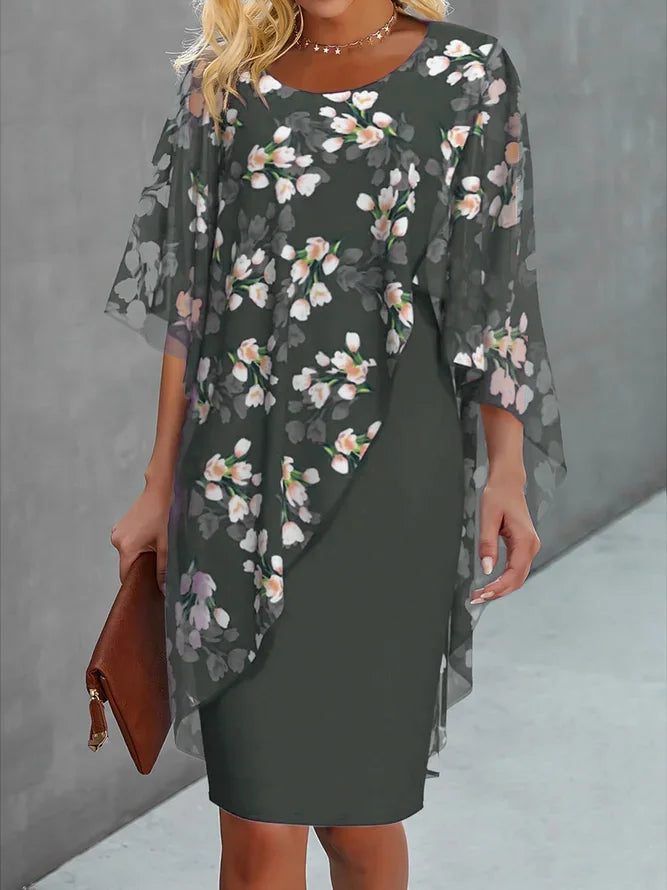 Susana® | Floral Chiffon Ladies' Dress