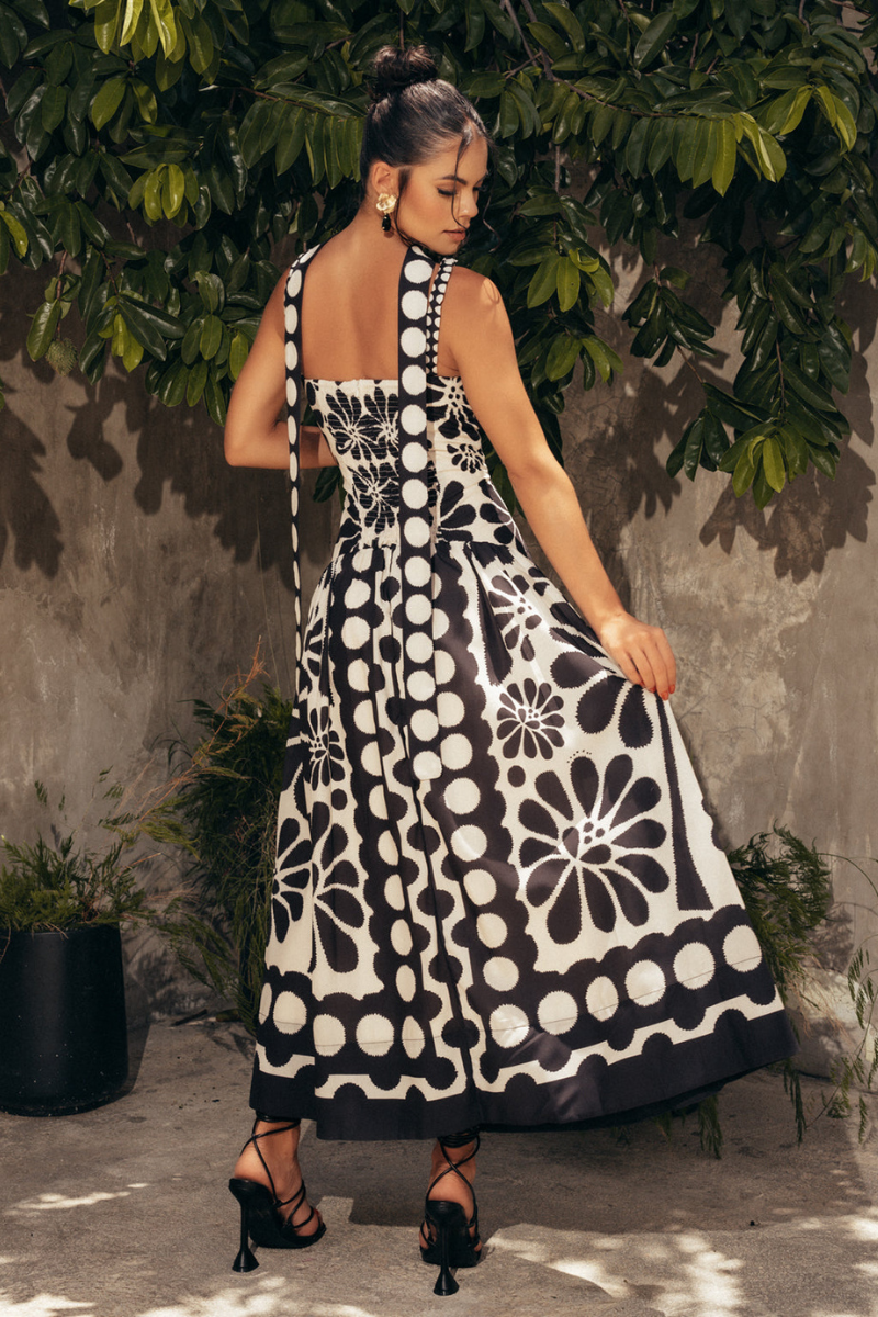 Tamara® | Floral Spaghetti Maxi Dress In Black