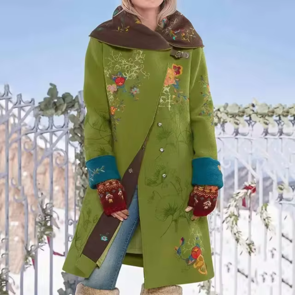 Bonifacia | Mid-length winter jacket with print