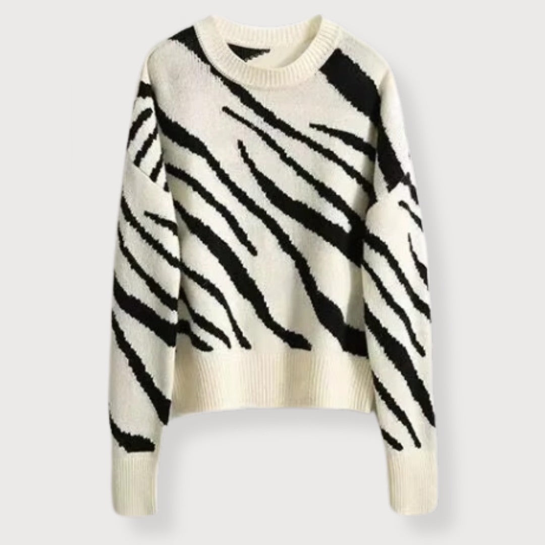 Francisca | Abstract print sweater for women