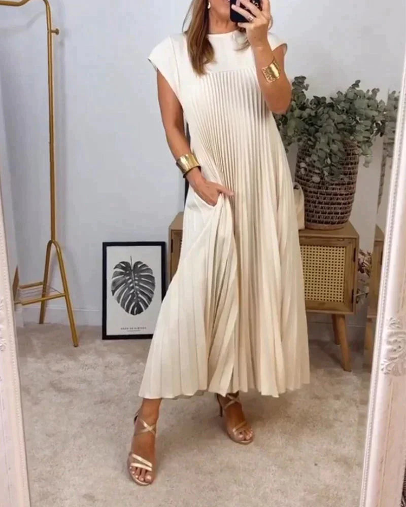 Simona® | Sleeveless Dress With Pleats
