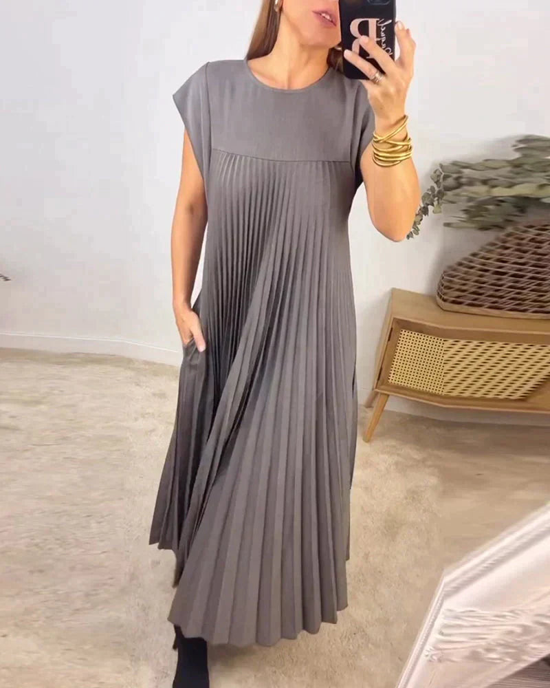 Simona® | Sleeveless Dress With Pleats