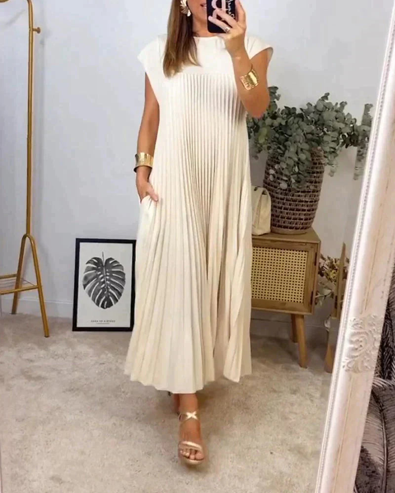 Simona® | Sleeveless Dress With Pleats