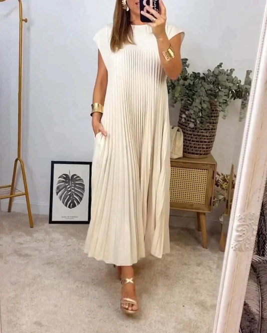Simona® | Sleeveless Dress With Pleats