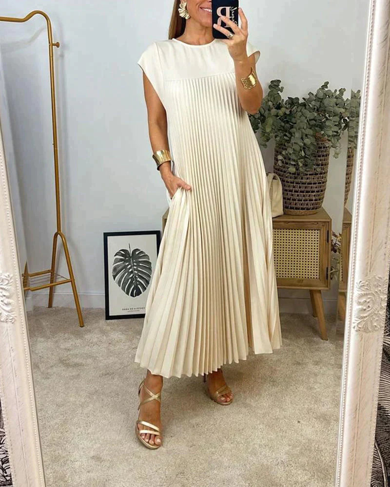 Simona® | Sleeveless Dress With Pleats