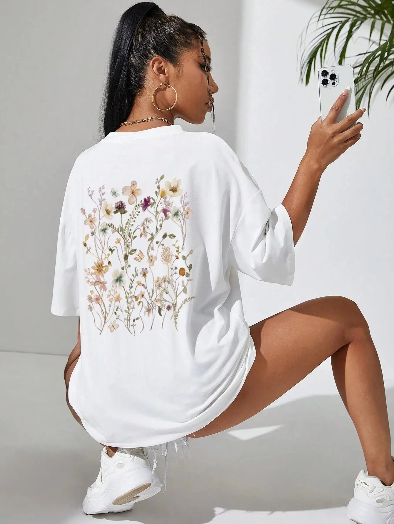Guadalupe® | Floral women's cotton T-shirt