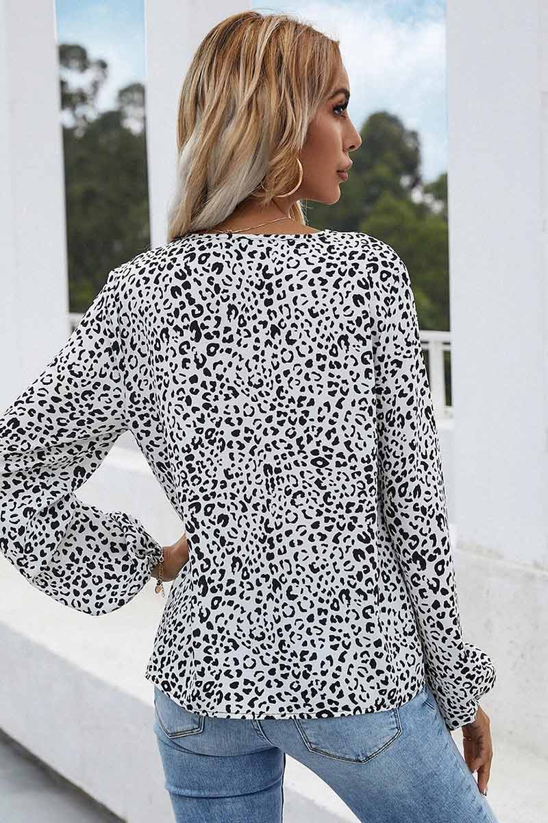 Carmen | Floral print shirt with gathered cuffs