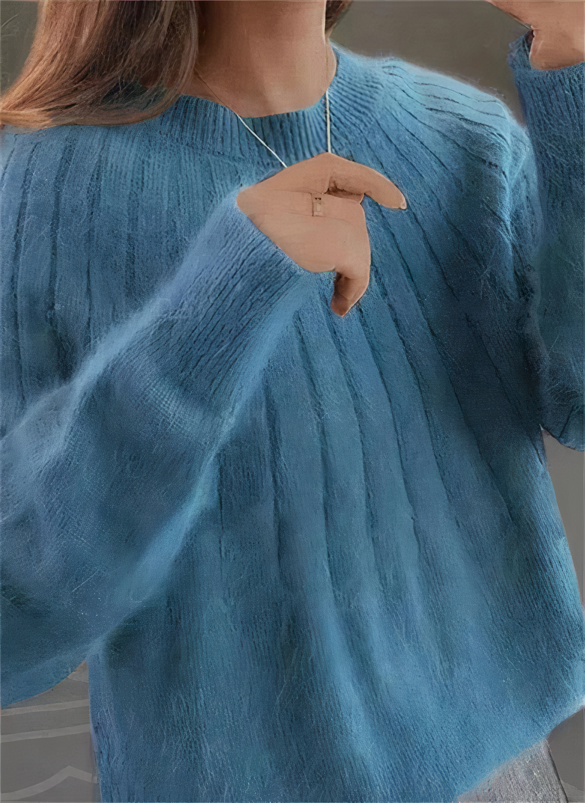 Eleanor | Fluffy knitted sweater