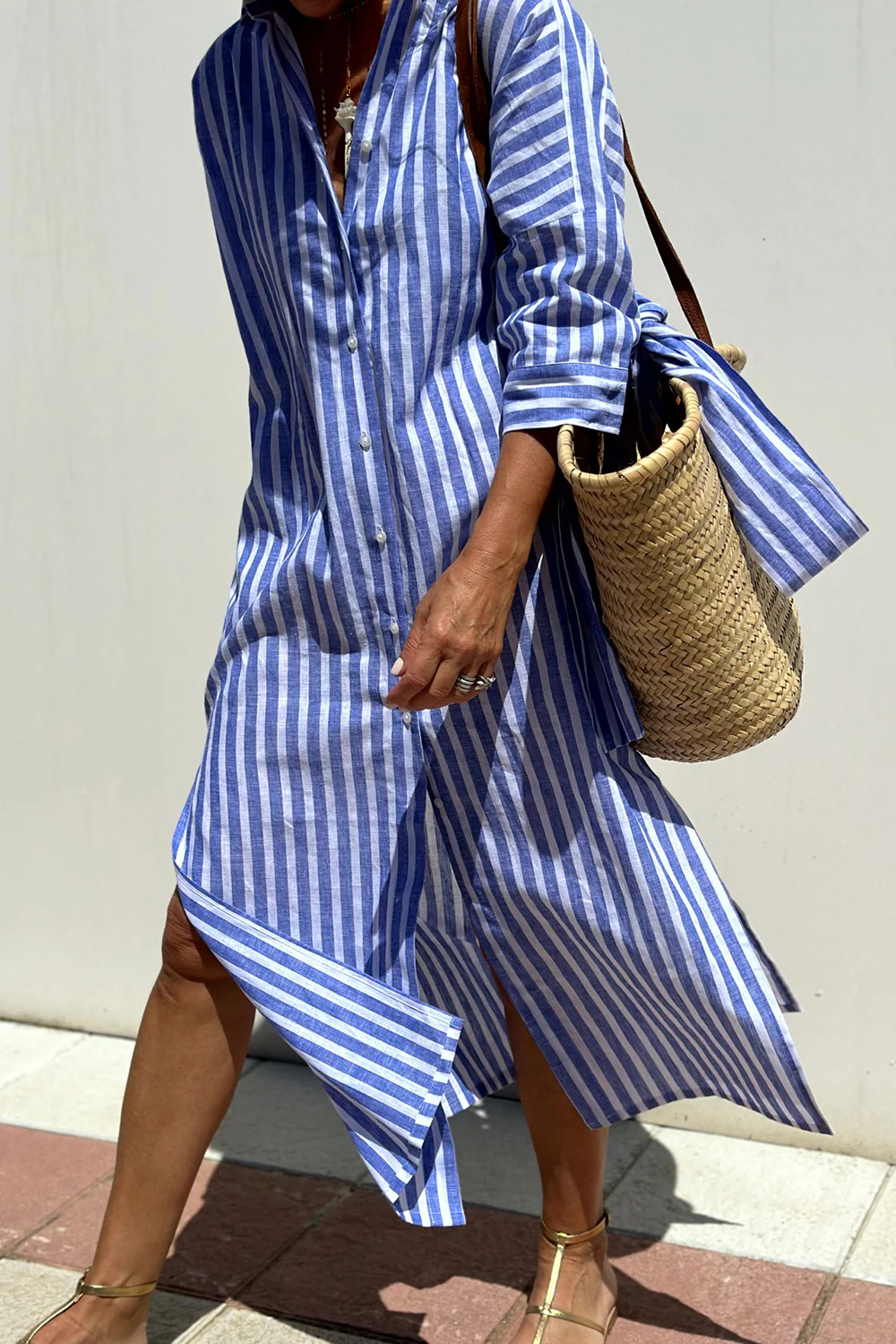 Nuria® | Striped women's summer dress