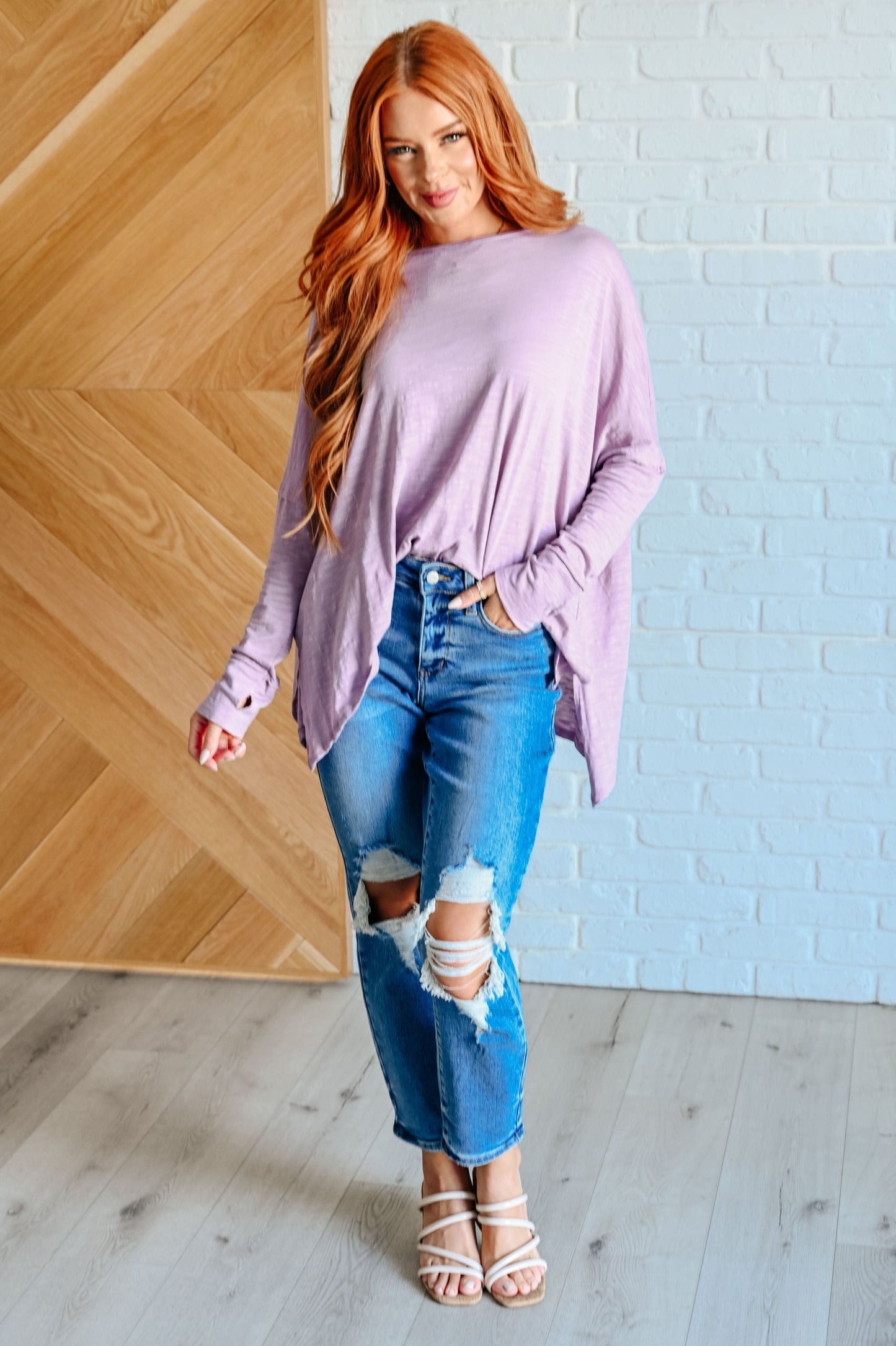 Astrid | Face It Together jumper with a tiered hem