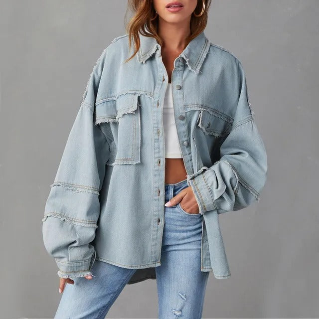 Emmy® | Wide cotton denim jacket
