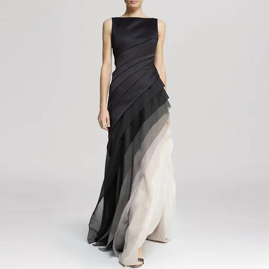 Guadalupe® | Irregular High-Waisted Ombre Dress