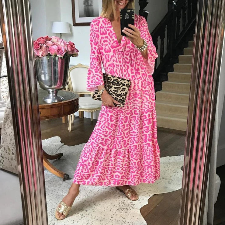 Viviana® | Long Women'S Dress With Leopard Print