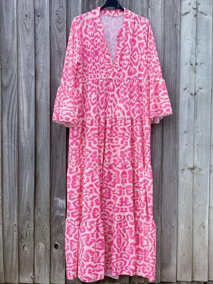 Viviana® | Long Women'S Dress With Leopard Print