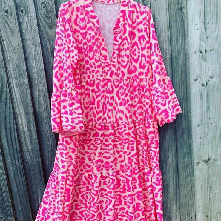 Viviana® | Long Women'S Dress With Leopard Print