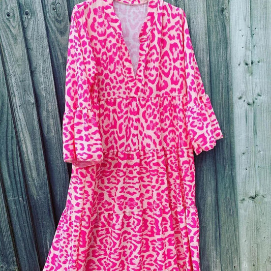 Viviana® | Long Women'S Dress With Leopard Print
