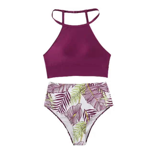 Héloïse® | Floral Print High Waist Swimsuit