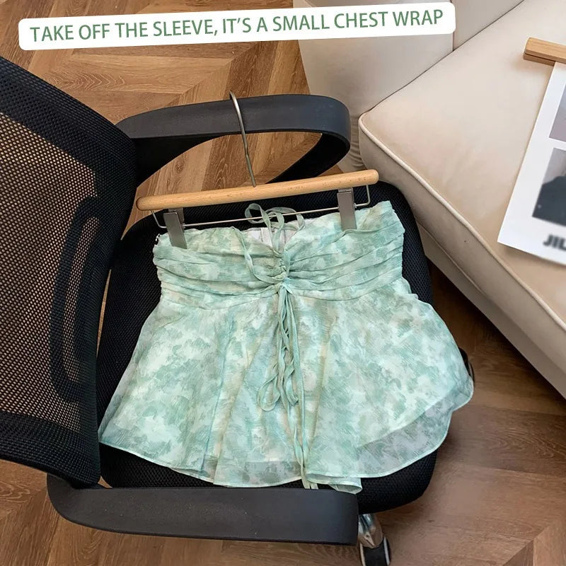 Kiki® | Sweet Off-The-Shoulder Chiffon Blouse