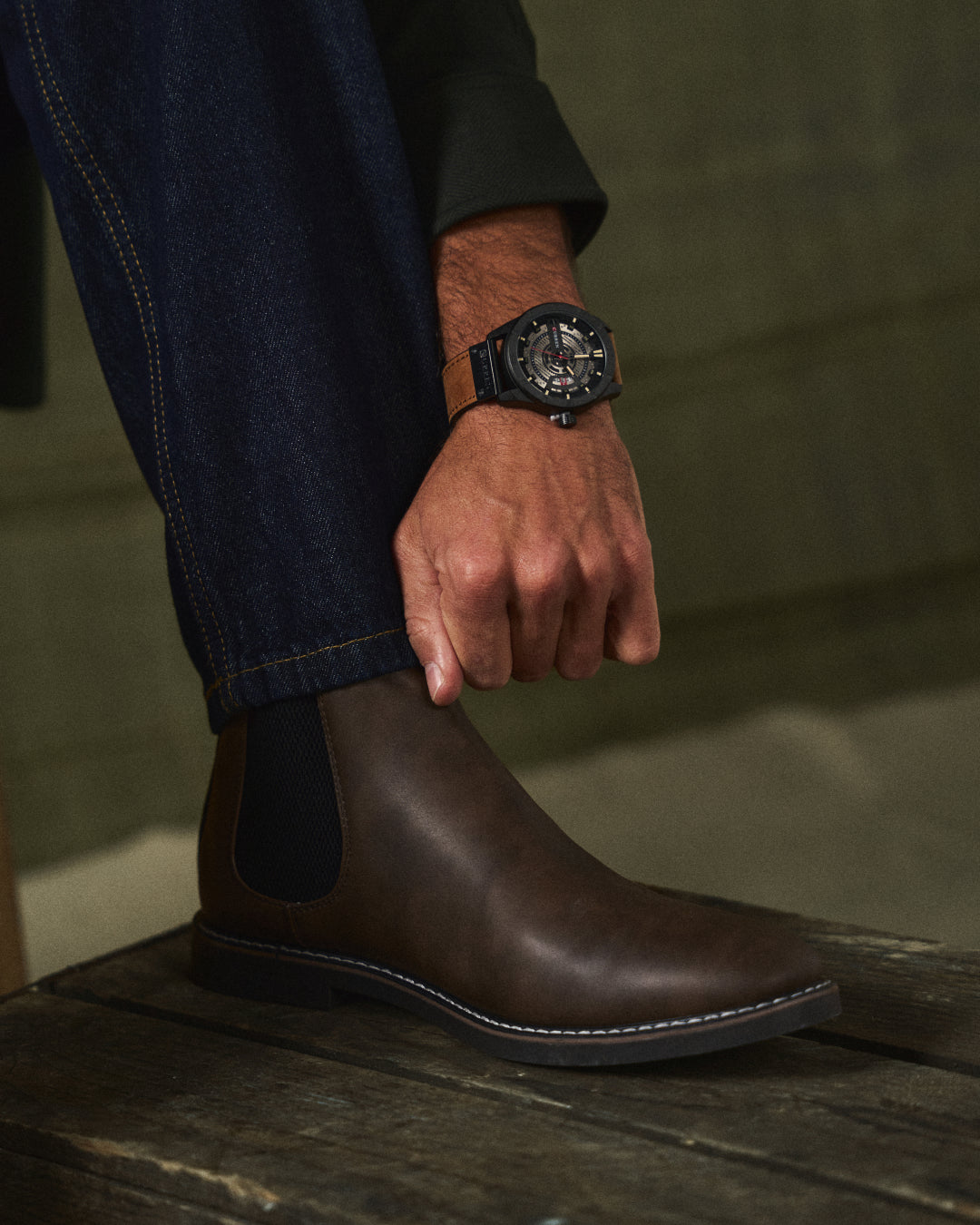 The Curren Leather Watch