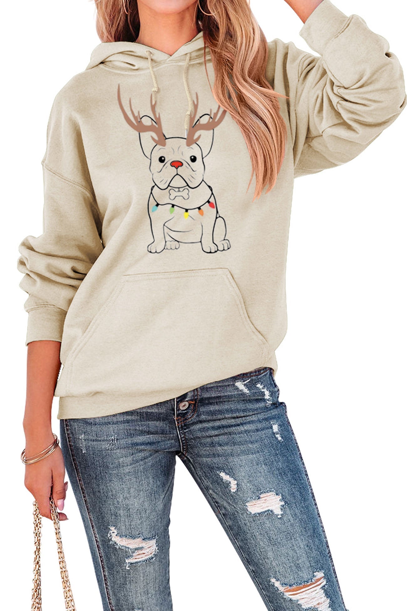 Lidia | French Bulldog Christmas Graphic Hoodie