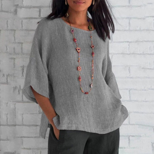 Karina® | Casual 3/4-sleeve linen tunic for women
