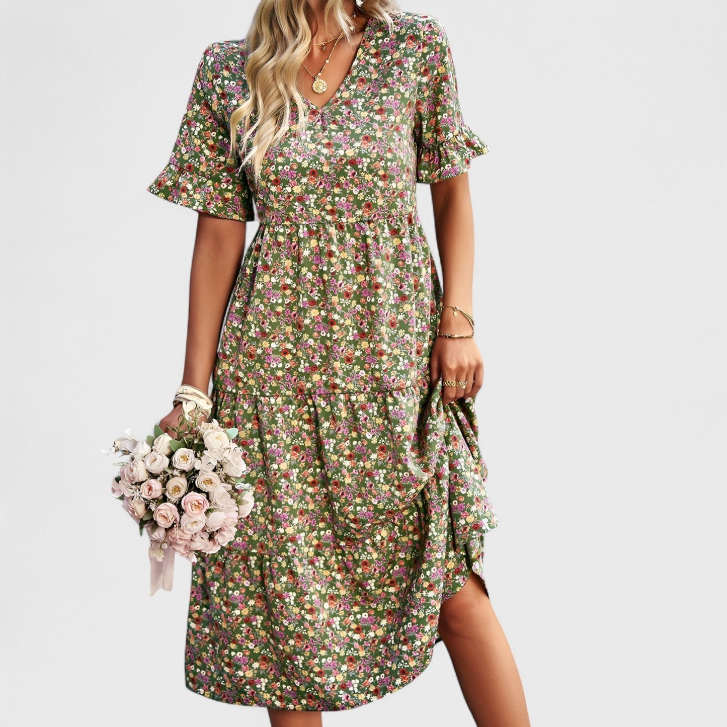 Sandra® | Elegant ladies floral dress