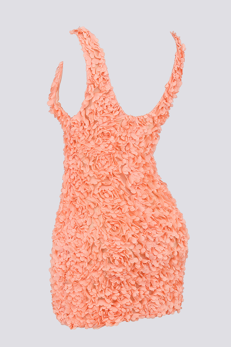 Tatiana® | Floral Mini Dress With Plunging Neckline