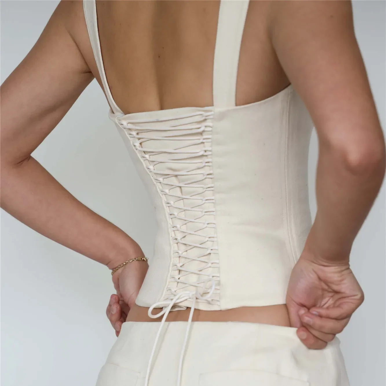 Off-Shoulder Low Cut Crop Top