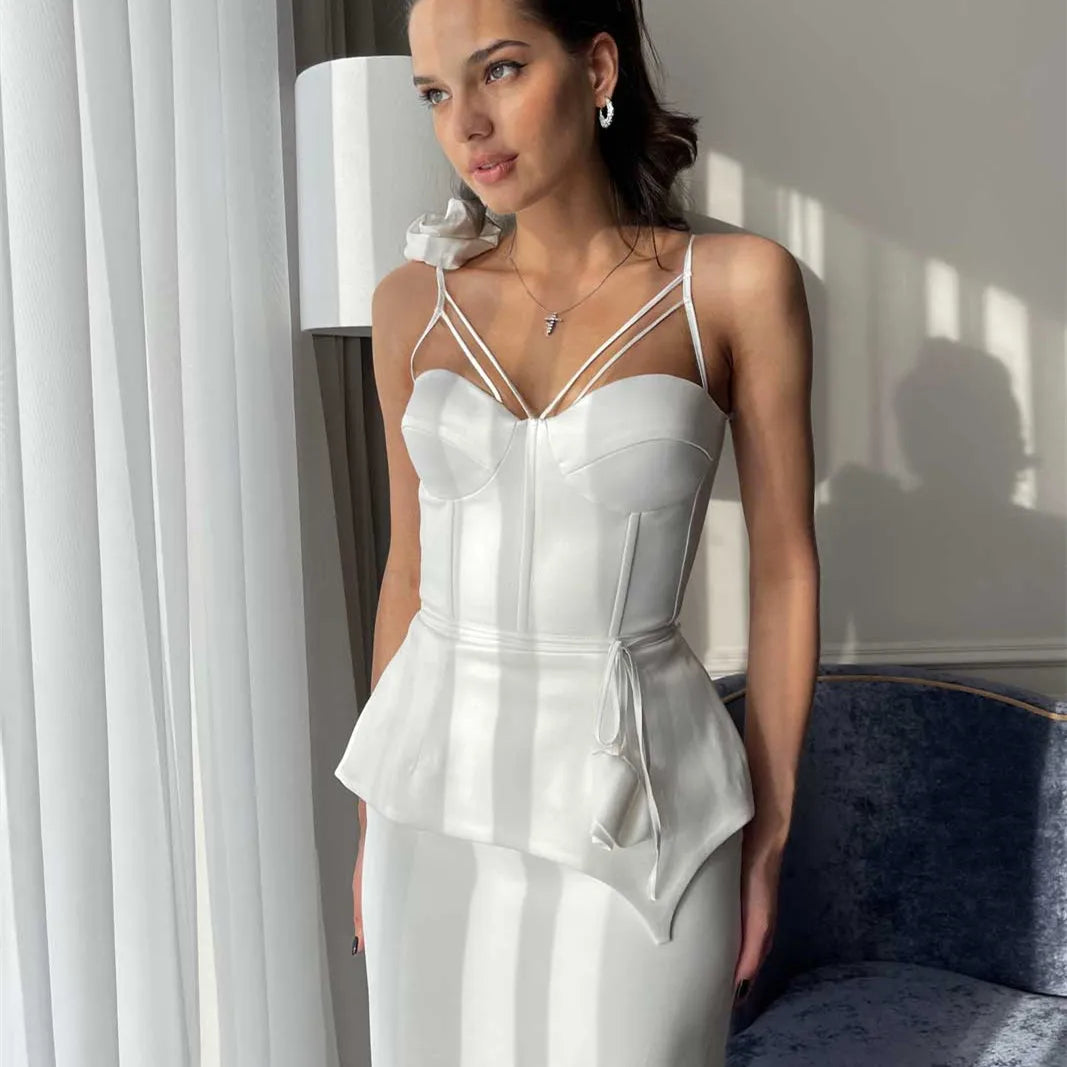 3D Floral Tassel Crop Top