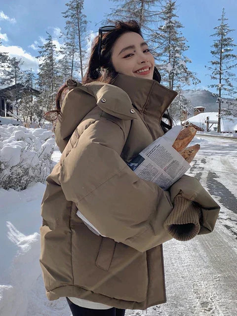 Enid® | Warmly padded winter parka jacket with hood