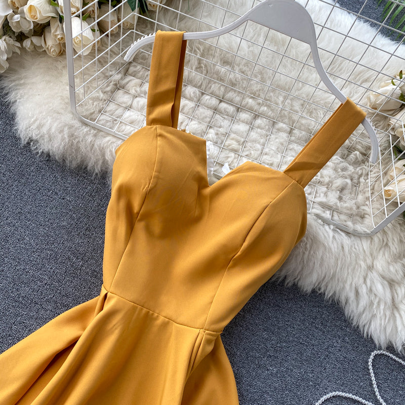 Concepción® | Yellow Sleeveless Cocktail Dress