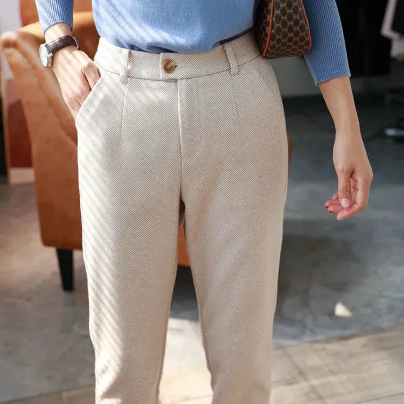 Victoria® | Formal Tweed Trousers High Waisted Style
