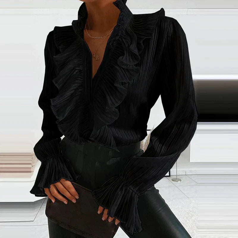 Buchan® | Ruffled Blouse With Long Sleeves