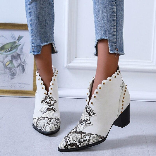 Diana | Cowboy ankle boots with studs